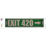 Exit 420 Right Novelty Narrow Sticker Decal