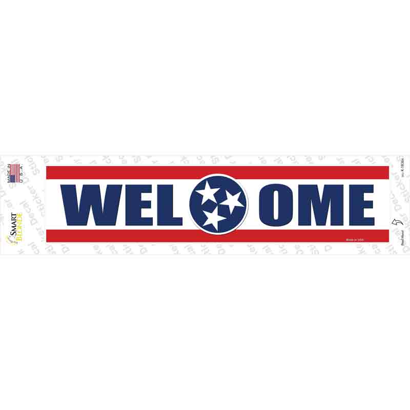 Welcome Tennessee Novelty Narrow Sticker Decal