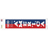God Bless America Red and Blue Novelty Narrow Sticker Decal