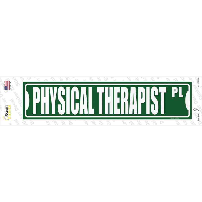 Physical Therapist Pl Novelty Narrow Sticker Decal