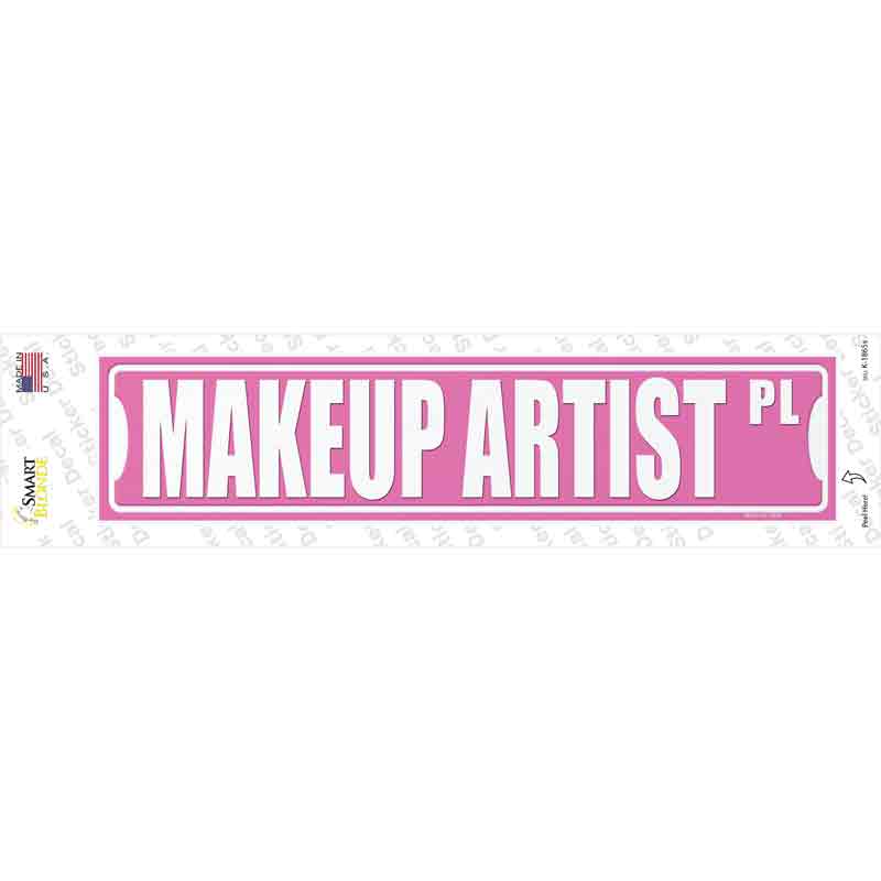 Makeup Artist Pl Novelty Narrow Sticker Decal