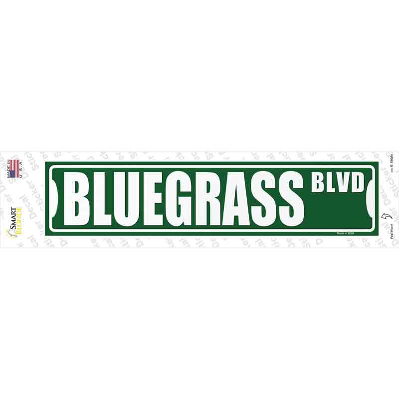 Bluegrass Blvd Novelty Narrow Sticker Decal