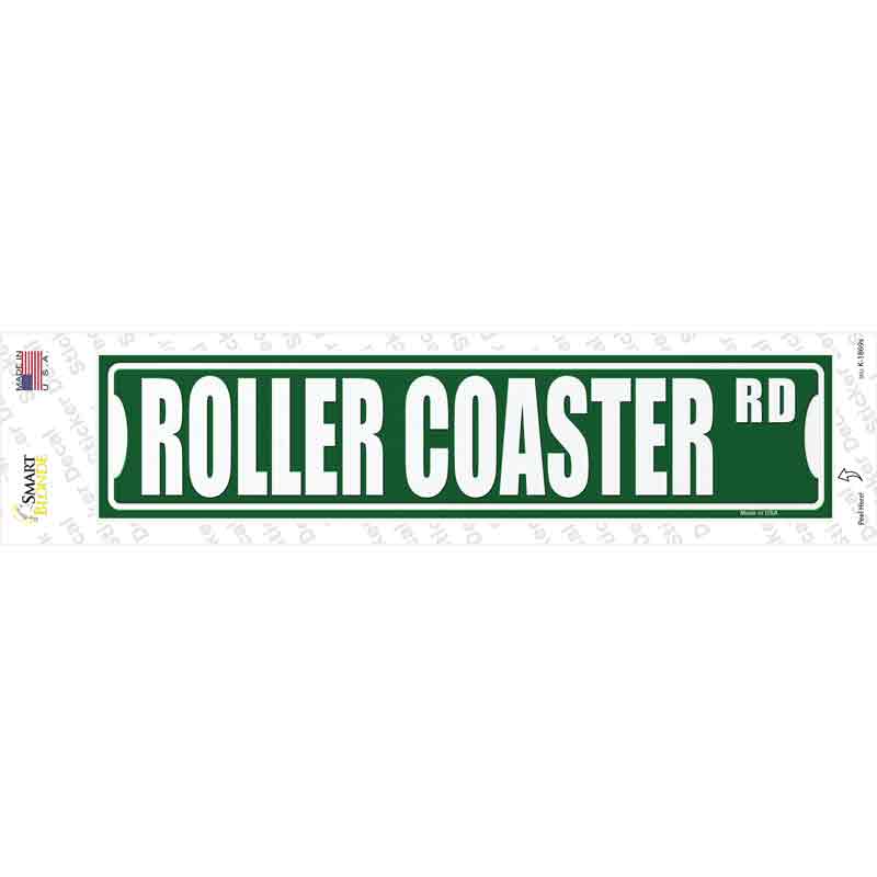Roller Coaster Rd Novelty Narrow Sticker Decal