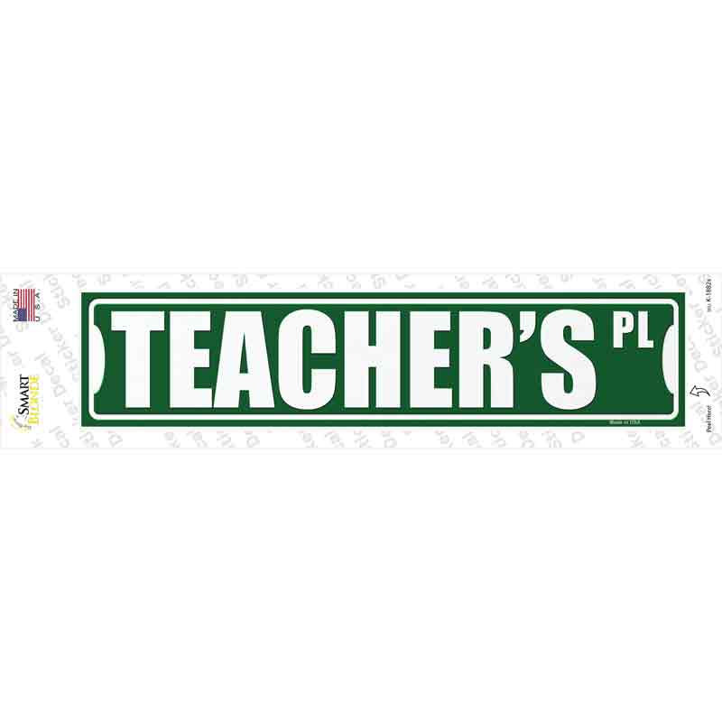 Teachers Pl Novelty Narrow Sticker Decal