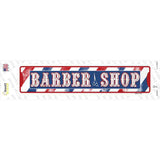 Barber Shop Horizontal Novelty Narrow Sticker Decal