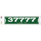 Louisville TN 37777 Handwriting Novelty Narrow Sticker Decal