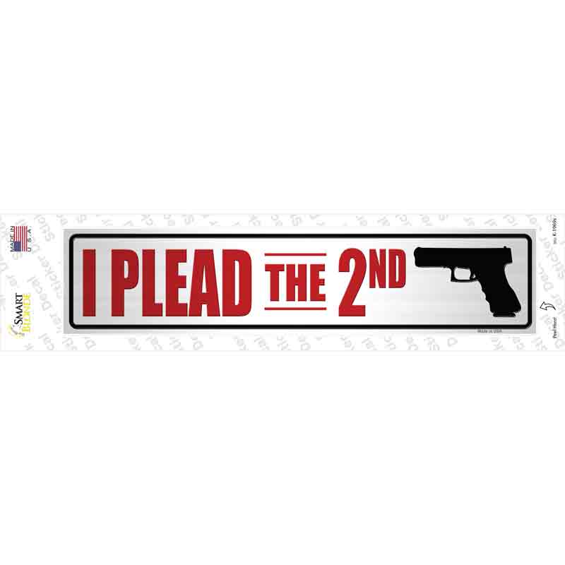I Plead The Second Novelty Narrow Sticker Decal