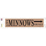 Live Minnows For Sale Right Novelty Narrow Sticker Decal