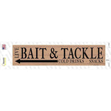 Live Bait Tackle Shop Left Novelty Narrow Sticker Decal