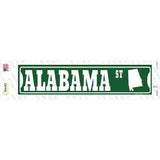 Alabama St Silhouette Novelty Narrow Sticker Decal