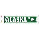 Alaska St Silhouette Novelty Narrow Sticker Decal