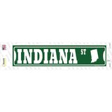 Indiana St Silhouette Novelty Narrow Sticker Decal