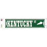 Kentucky St Silhouette Novelty Narrow Sticker Decal