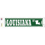 Louisiana St Silhouette Novelty Narrow Sticker Decal