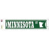 Minnesota St Silhouette Novelty Narrow Sticker Decal