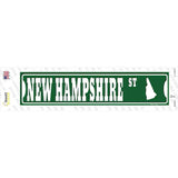 New Hampshire St Silhouette Novelty Narrow Sticker Decal