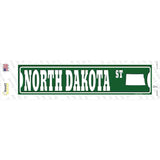 North Dakota St Silhouette Novelty Narrow Sticker Decal