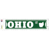 Ohio St Silhouette Novelty Narrow Sticker Decal