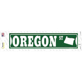 Oregon St Silhouette Novelty Narrow Sticker Decal