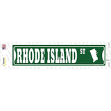 Rhode Island St Silhouette Novelty Narrow Sticker Decal