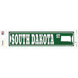 South Dakota St Silhouette Novelty Narrow Sticker Decal
