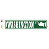 Washington St Silhouette Novelty Narrow Sticker Decal