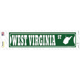 West Virginia St Silhouette Novelty Narrow Sticker Decal