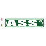 Ass Avenue Novelty Narrow Sticker Decal
