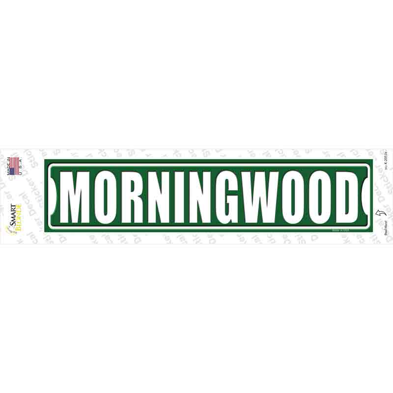 Moringwood Novelty Narrow Sticker Decal