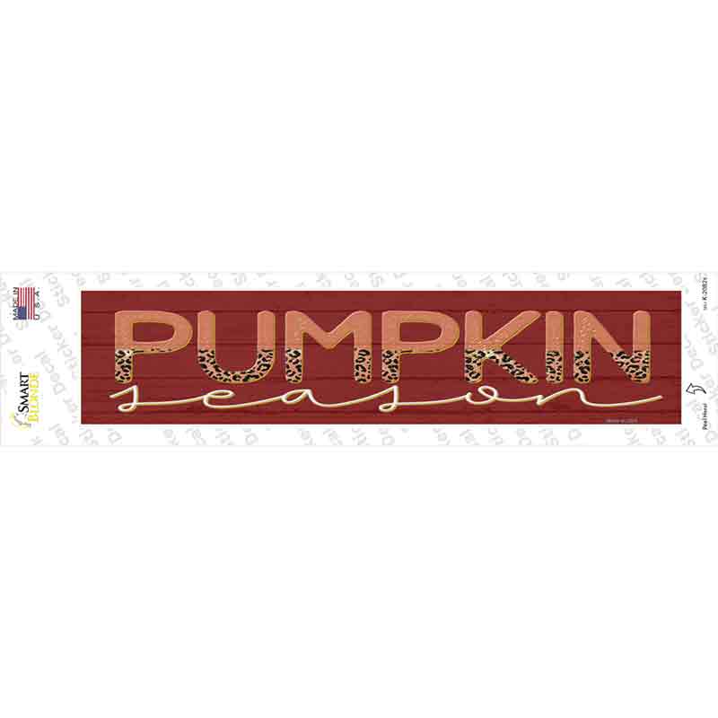 Pumpkin Season Novelty Narrow Sticker Decal