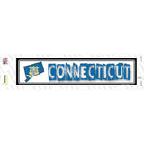 Connecticut Outline Novelty Narrow Sticker Decal