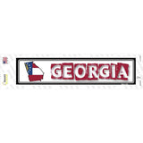 Georgia Outline Novelty Narrow Sticker Decal