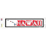 Hawaii Outline Novelty Narrow Sticker Decal