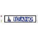 Idaho Outline Novelty Narrow Sticker Decal