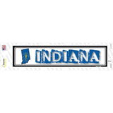 Indiana Outline Novelty Narrow Sticker Decal