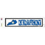 Kentucky Outline Novelty Narrow Sticker Decal