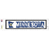 Minnesota Outline Novelty Narrow Sticker Decal