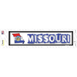 Missouri Outline Novelty Narrow Sticker Decal