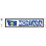 Montana Outline Novelty Narrow Sticker Decal