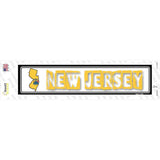 New Jersey Outline Novelty Narrow Sticker Decal