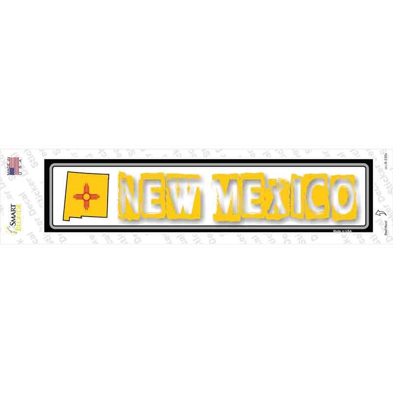New Mexico Outline Novelty Narrow Sticker Decal