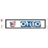 Ohio Outline Novelty Narrow Sticker Decal