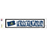 Pennsylvania Outline Novelty Narrow Sticker Decal