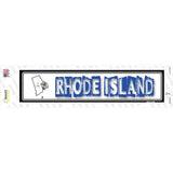 Rhode Island Outline Novelty Narrow Sticker Decal