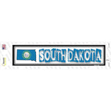 South Dakota Outline Novelty Narrow Sticker Decal