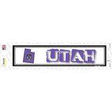 Utah Outline Novelty Narrow Sticker Decal