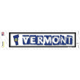 Vermont Outline Novelty Narrow Sticker Decal