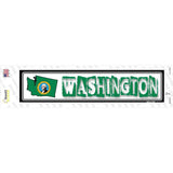Washington Outline Novelty Narrow Sticker Decal