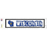 Wisconsin Outline Novelty Narrow Sticker Decal