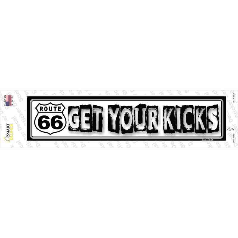 Route 66 Get Your Kicks Novelty Narrow Sticker Decal